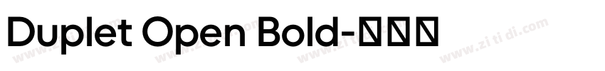 Duplet Open Bold字体转换